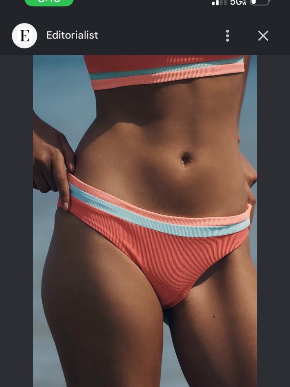 new BEACH RIOT saffron swimsuit bikini bottoms in guava m